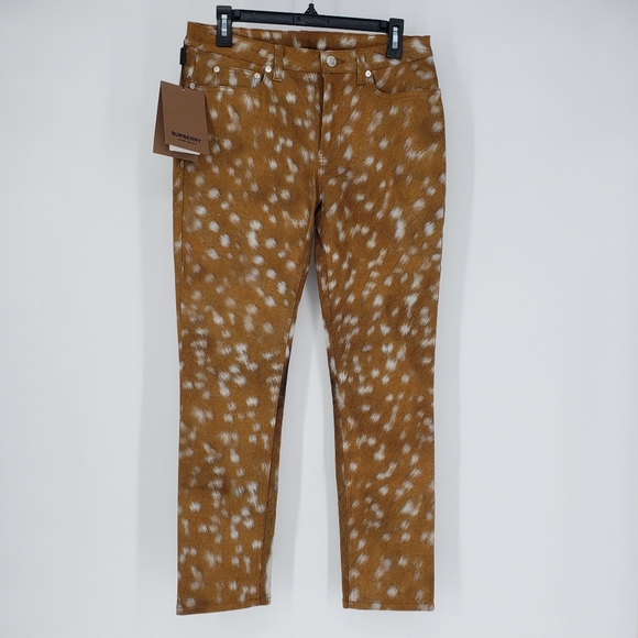 NWT Authentic Burberry Camel Women's Denim Pants  Size w29 - Picture 1 of 7